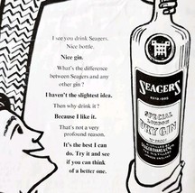 1952 Seager&#39;s Special London Dry Gin Advertisement Sphere UK Import E90B - $19.99