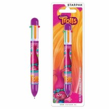 TROLLS Multicolour Pen 6 Colour Ball Point Pen with 6 Colours - £3.43 GBP