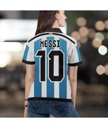 Argentina Messi #10 Soccer Polo Shirt 2023 FIFA Women&#39;s World Cup  - $54.69 CAD+