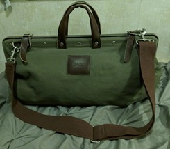 Line of Trade Gentlemen/Unisex Large Olive Green Canvas Weekender Duffel... - $49.49