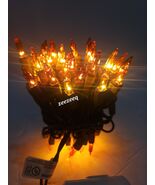 Thanksgiving Fall Harvest  Brown Orange Amber 50 String Lights Brown Cord - €14,60 EUR