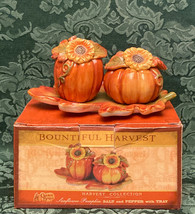 Cracker barrel bountiful harvest thanksgiving salt and pepper set with box thumb200