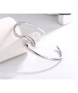 Ocean wave sterling silver cuff bracelet - €18,78 EUR