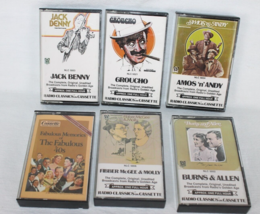 Radio Classics on Cassette 6 Comedy Tapes Vintage 1980&#39;s Jack Benny Groucho Amos - £12.43 GBP