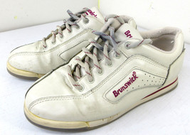 Brunswick Bowling Shoes Capri II Non-Marking Ivory Mauve Trim Women's Size 6 - $19.75