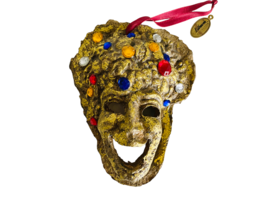 Katherine&#39;s Collection Bejeweled Comedy Mask Ornament - £17.20 GBP