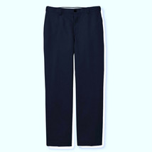 NWT Mens Size 33x29.5 LL Bean Navy Flat Front Washable Year-Round Wool Pants - £39.16 GBP