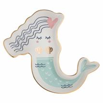 Slant Collections Ceramic Shaped Trinket Tray, 6-Inches, Mermaid - $17.00
