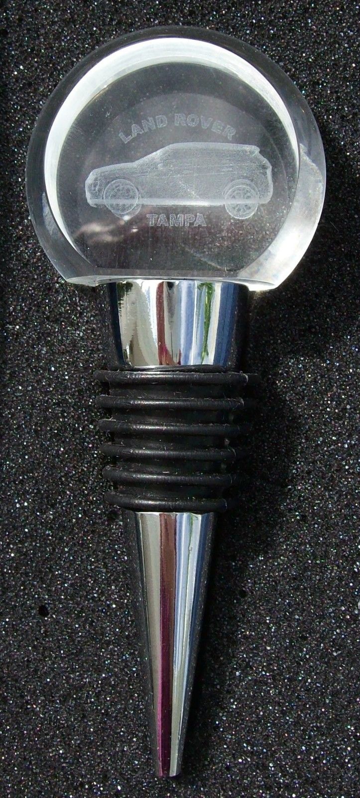 BRAND NEW Tampa Land Rover Crystal Bottle Stopper~The Perfect Gift~Mint In Box - $30.37