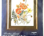 Vintage Candamar Something Special Poppies Needlepoint Kit 30114 8&quot; x 10... - $34.99