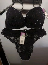 New Hers by Herman 2 Pc Bra &amp; Panty Set 38B Size XL- - $189.68 MXN