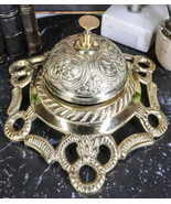 Large Vintage Antique Style Ornate Floral Victorian Brass Front Desk Hot... - £53.48 GBP