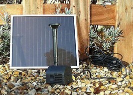 Solar Powered Fountain Water Garden Koi Pond Pump, 39 Gallons Per Hour Output - £112.00 GBP