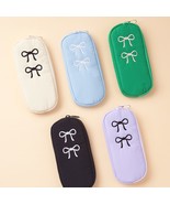Table Talk Korean Ribbon Pencil Case Large Capacity Cute Zipper Pen Pouc... - $59.68 CAD