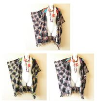CG47 Butterfly Batik Cardigan Duster Kaftan Hippy Jacket Cover up Top -u... - $24.90