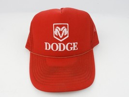 Vintage Dodge Ram Red trucker hat snapback Red / Red Mesh Nissin Cap - $20.03