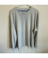 Orvis XXL Women&#39;s Gray &amp; White Striped Long Sleeve Shirt 65% Rayon 35% P... - $365.81 MXN