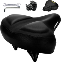 Comfortable Oversized Bike Seat - Compatible with Peloton, Exercise, Mountain or - £51.03 GBP