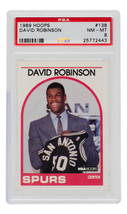 Dave Robinson 1989 Hoops #138 Spurs Rookie Basketball Card PSA/DNA Near Mint - £77.12 GBP