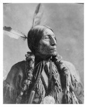 Chief Wolf Robe Cheyenne Native American Portrait Feathers 8X10 Photo - £6.67 GBP