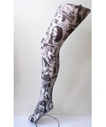 Comic Strip pop art Patterned Printed Festival Tights Retro Vintage Warh... - $289.41 MXN