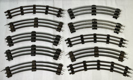 10 PACK O Scale Tubular Curved Track 10.5&quot; - $14.73