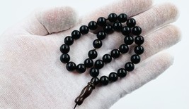 Amber Beads Rosary BALTIC AMBER  Misbah Tesbih 33 prayer beads pressed - £54.40 GBP