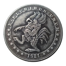 HB(283)US Hobo Nickel Morgan Dollar Silver Plated Copy Coin - £8.01 GBP