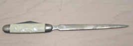Vintage Imperial IKCO Cutlery Letter Opener Folding Knife Celluloid Plastic - $14.84
