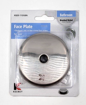 Keeney One Hole Metal Face Plate with Screw Brushed Nickel Finish K820-1... - £7.08 GBP