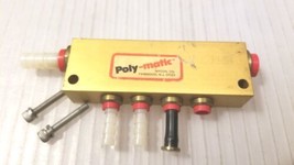 NYCOIL POLY-MATIC 1/4&quot; X 3/8&quot; 6 PLUG MANIFOLD BLOCK - £18.13 GBP