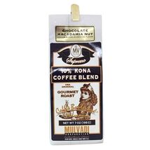 Mulvadi 10% Kona Coffee Blend Chocolate Madadamia Nut Flavor 7 oz Bag - $17.99