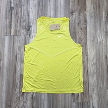 Nike Rise 365 Men&#39;s Dri-FIT Running Tank CZ9179-308 Bright Cactus NWT Si... - £27.49 GBP