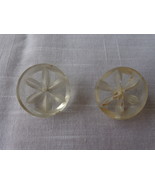 Large Clear Snowflake Designed 1 back loop Round 1 inch Buttons (#3594) - $12.29 CAD