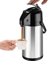Large-Capacity Coffee Pot, 84 Oz/2.5 Liter Stainless Steel Thermos Pot - $601.23 MXN