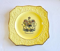 1940&#39;s Royal Winton Grimwades England Dominion of Canada Plate 9&quot; Square - $373.69 MXN