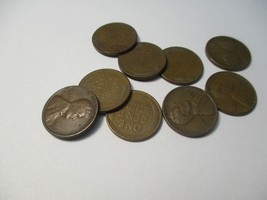 1942 LINCOLN WW II WHEAT PENNIES WORLD WAR II COMBO SET OF 9 COINS #3A 106 - $27.53