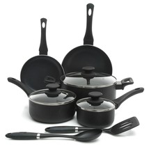 Oster Ashford 10 Piece Aluminum Nonstick Cookware Set in Black - $2,083.92 MXN
