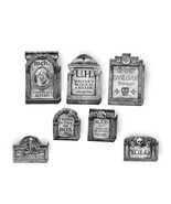 Funny Tombstones Halloween Yard Decorations 7 Signs 21 Pieces New Celebrate - £10.91 GBP