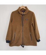 Patagonia Shearling Jacket Fleece Brown Womens Medium Full Zip Closure O... - £46.93 GBP