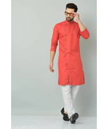 Cotton MENS KURTA &amp; PYJAMA SET FREE SHIPPING DRESS INDIAN ETHNIC PARTY W... - $31.00