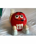 M &amp; M Red Sculpted Candy Mars Ceramic Benjamin &amp; Medwin Cookie Jar I&#39;m B... - $31.72 CAD