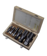 DRILL AMERICA Carbon Steel NPT Pipe Tap Set In Wood Case 1&quot; - 1-1/2&quot; (6 ... - $133.63 CAD