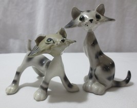 2 Anthony Freeman McFarlin Porcelain  Nodder Bobble Head Siamese Cats 1950&#39;s - £47.18 GBP