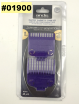 ANDIS MASTER MAGNETIC COMB SET 2 PIECES #01900. SIZES #0, #1 TWO MAGNETS - £14.05 GBP