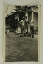 Original Wwii Era Travel Photo Pacific Northwest Indian Dance Totem Pole Men - £7.58 GBP