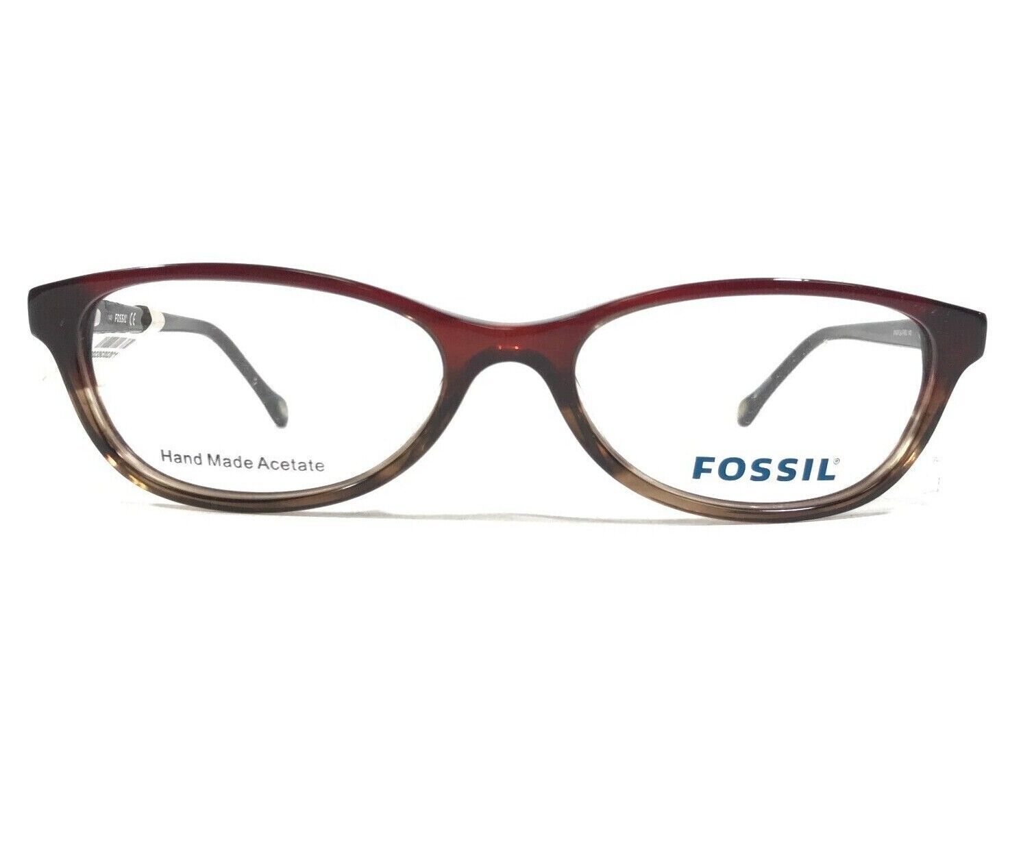 Primary image for Fossil MIKAYLA FM3 Eyeglasses Frames Brown Round Cat Eye Full Rim 52-16-140