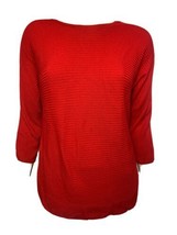 Chico&#39;s Red Pull Over 3/4 Sleeve Sweater, Women&#39;s Size Small - £11.20 GBP