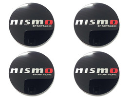 Nissan nismo - Set of 4 Metal Stickers for Wheel Center Caps Logo Badges Rims  - $24.90+