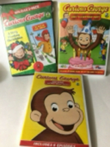 Lot of 3 Curious George: Holiday 2-Pack, Zoo Night, Goes To A Birthday NEW DVDs - £13.14 GBP